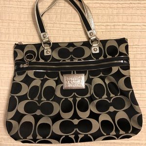 Black coach purse- vintage